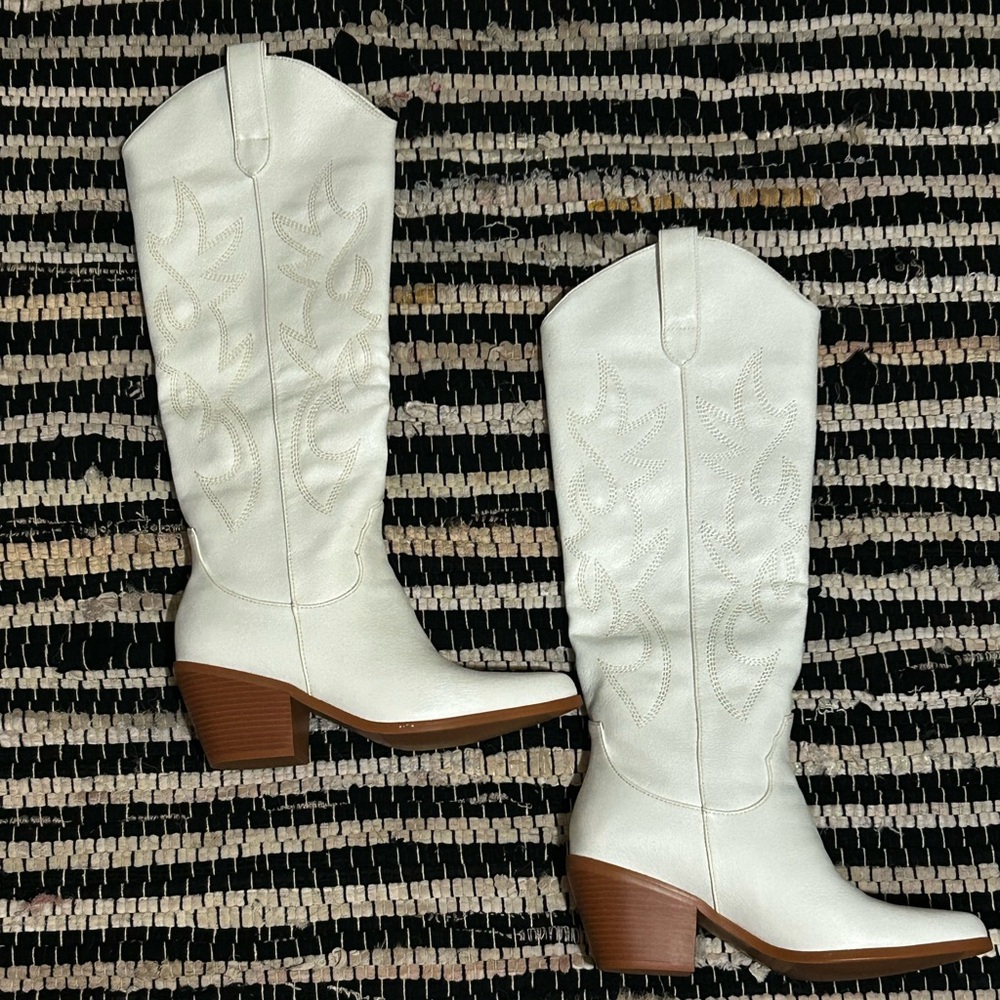 White Cowboy Boots